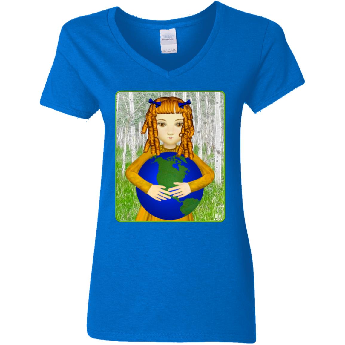 Save My World - Women's V-Neck T Shirt