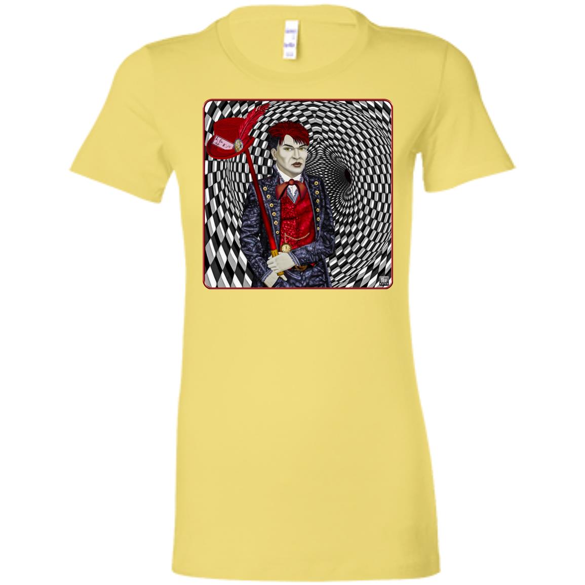 PORTRAIT OF A MAD HATTER - Women's Fitted T-Shirt