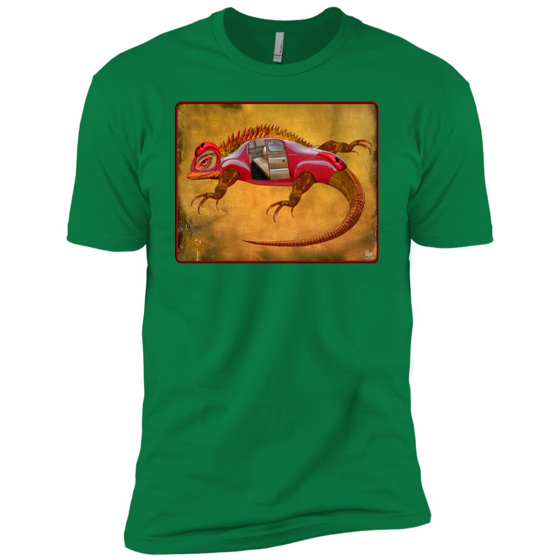Uber Lizard - red - Men's Premium Fitted T-Shirt