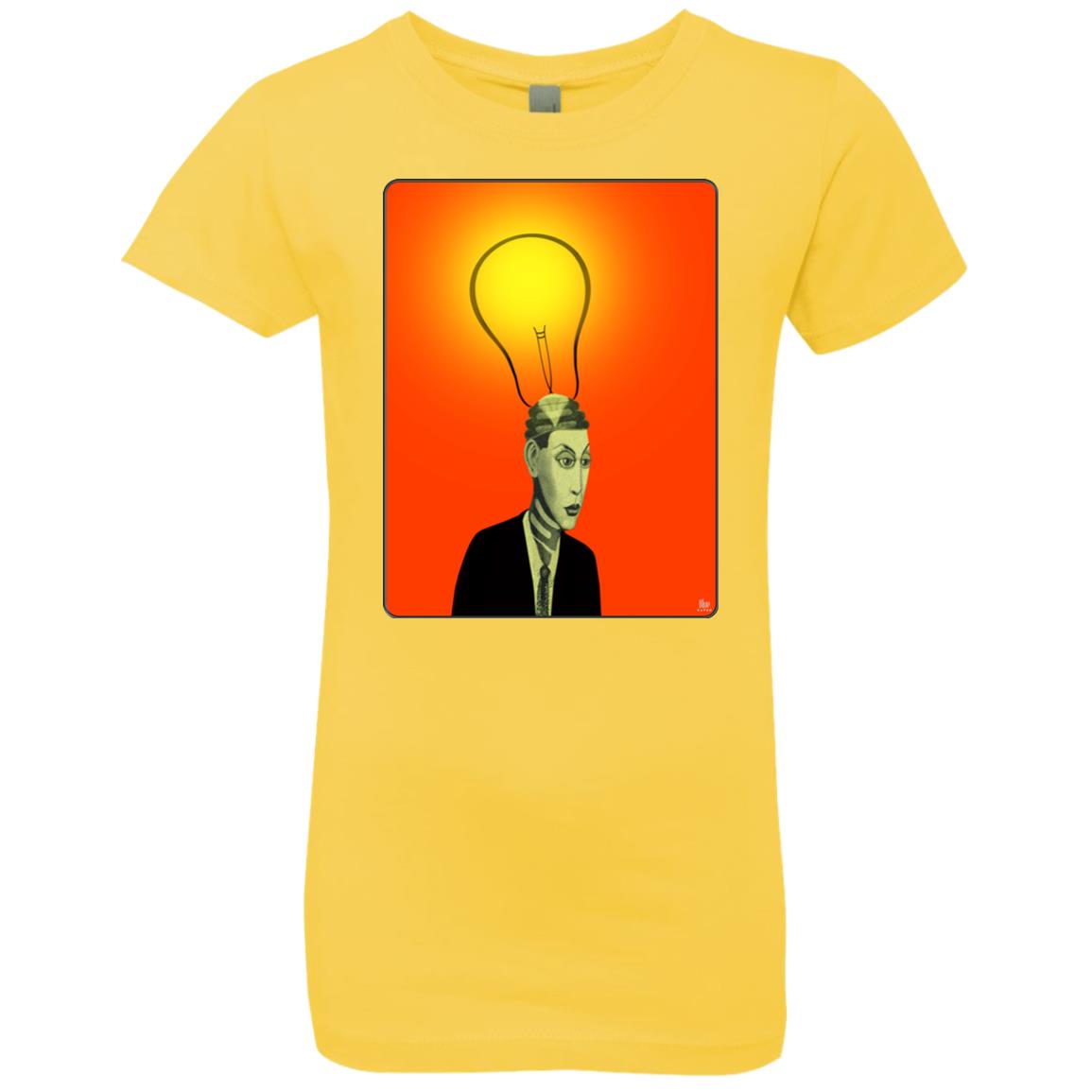 BRIGHT IDEA - Girl's Premium Cotton T-Shirt