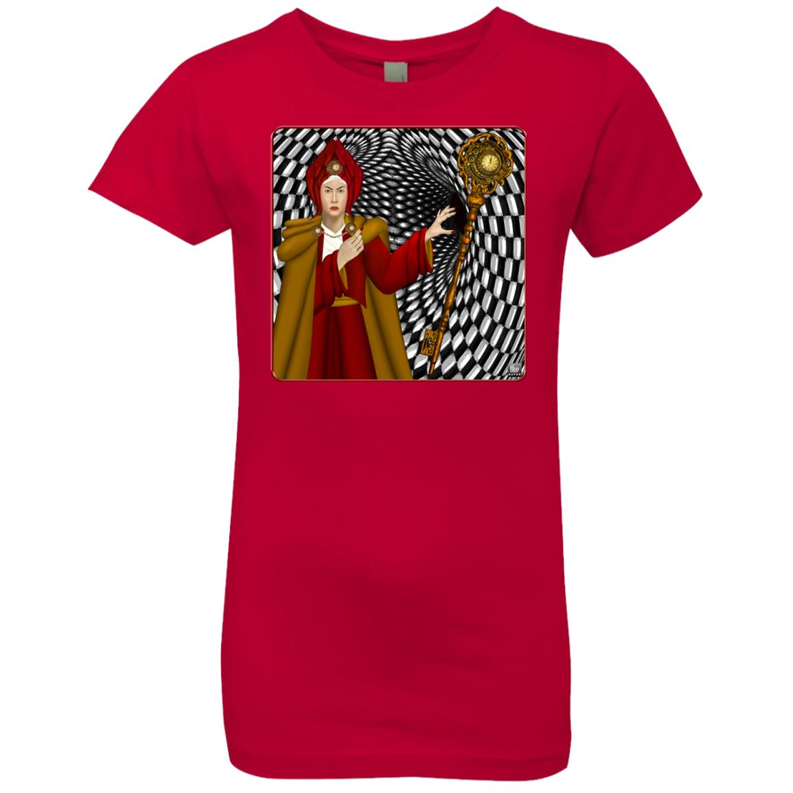 PORTRAIT OF THE RED QUEEN - Girl's Premium Cotton T-Shirt