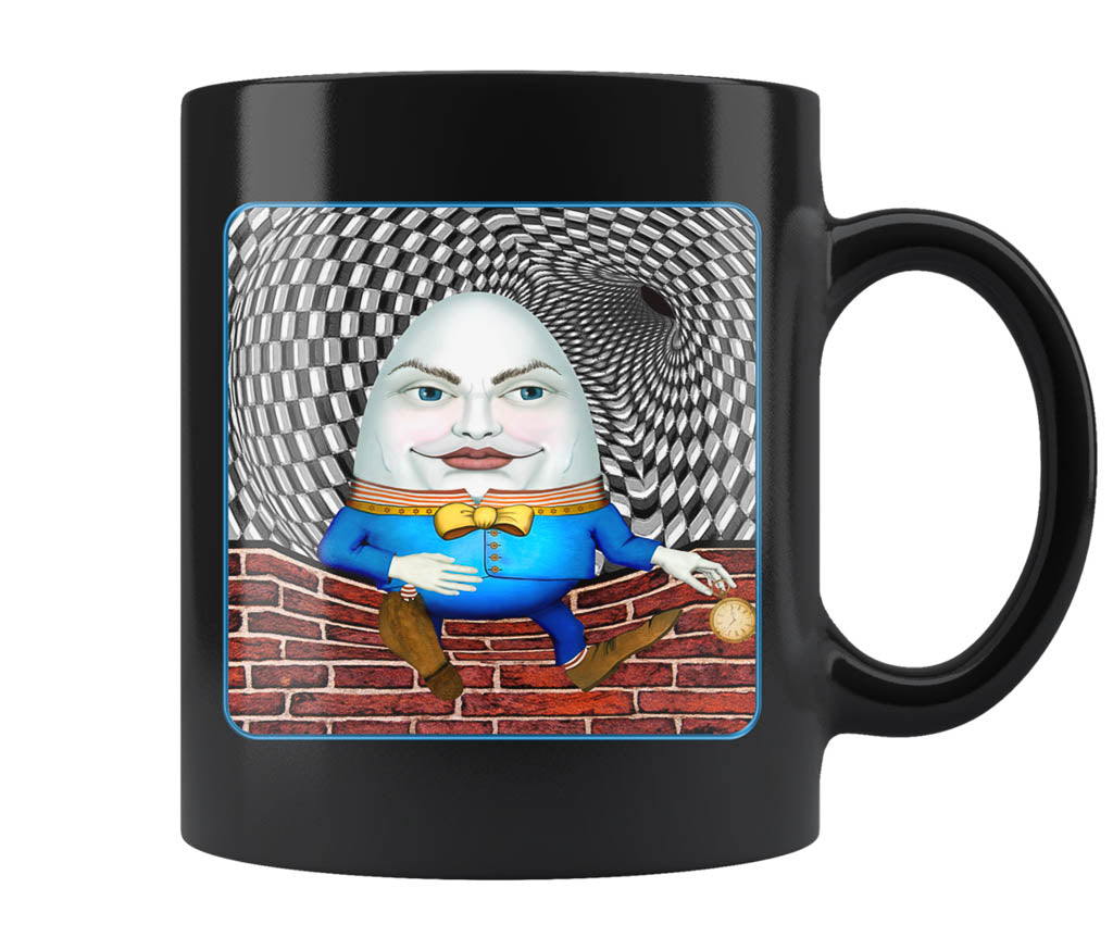 Portrait Of Humpty Dumpty - 11 oz black mug