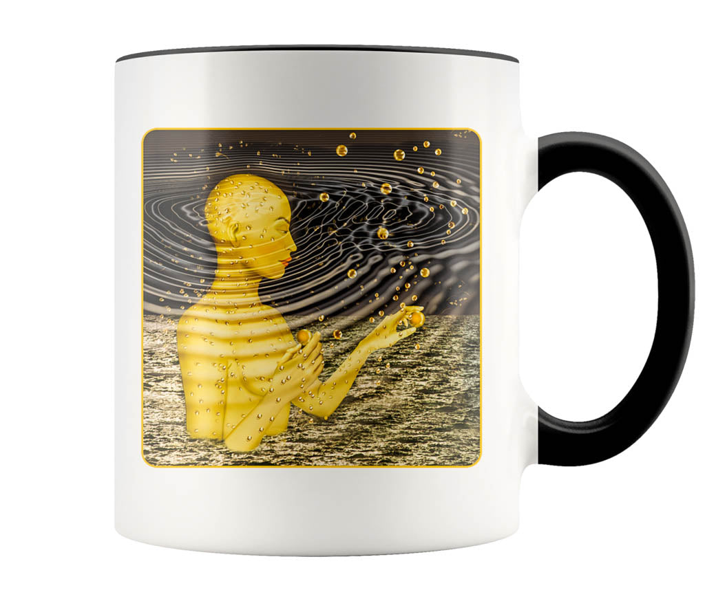 Ripples In The Multiverse - 11 oz color accent mug