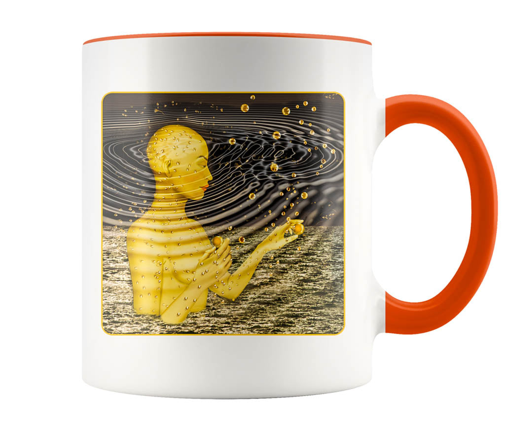 Ripples In The Multiverse - 11 oz color accent mug