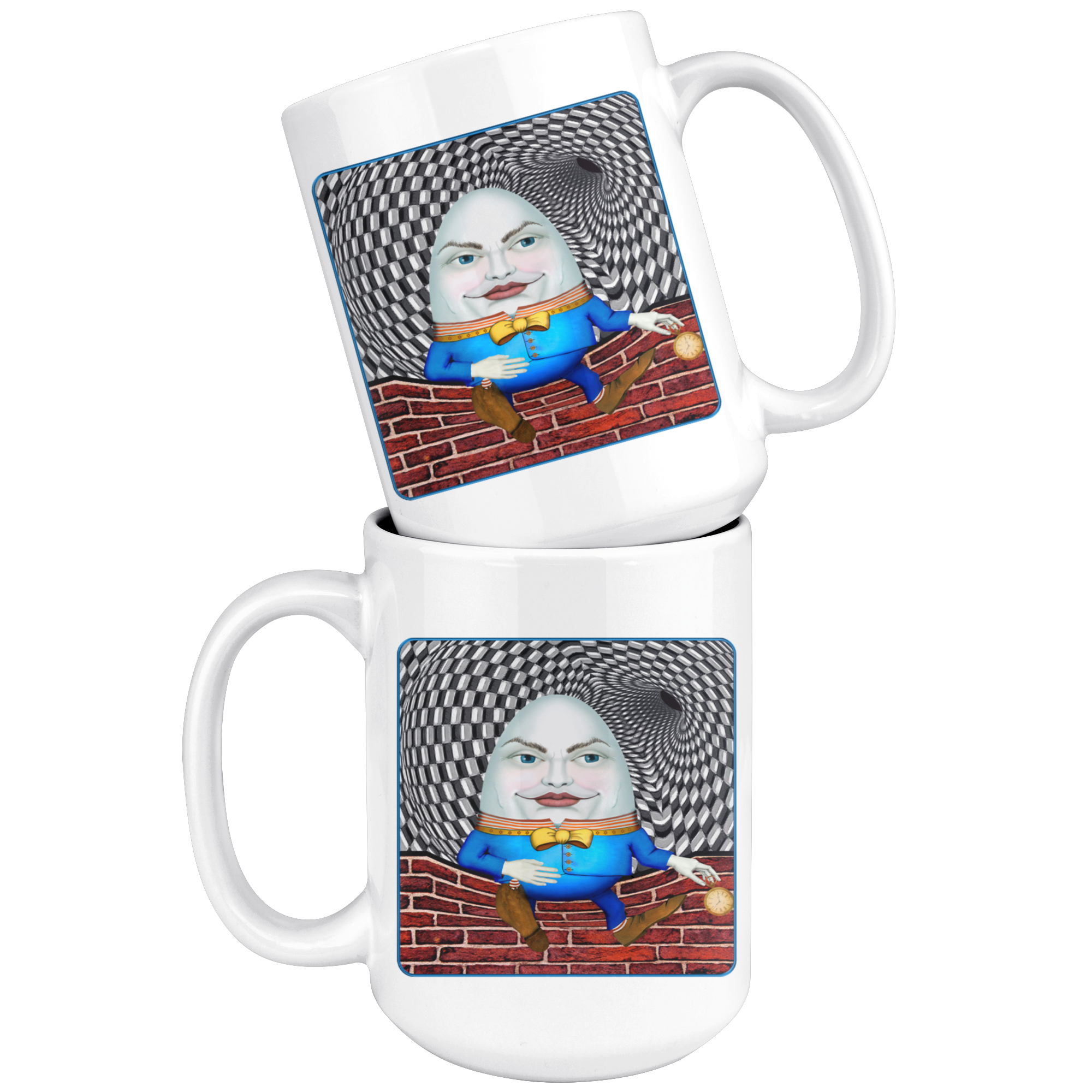 Portrait Of Humpty Dumpty - 15 oz mug