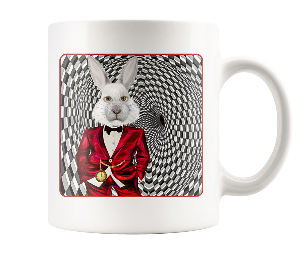 Portrait Of The White Rabbit - 11 oz mug
