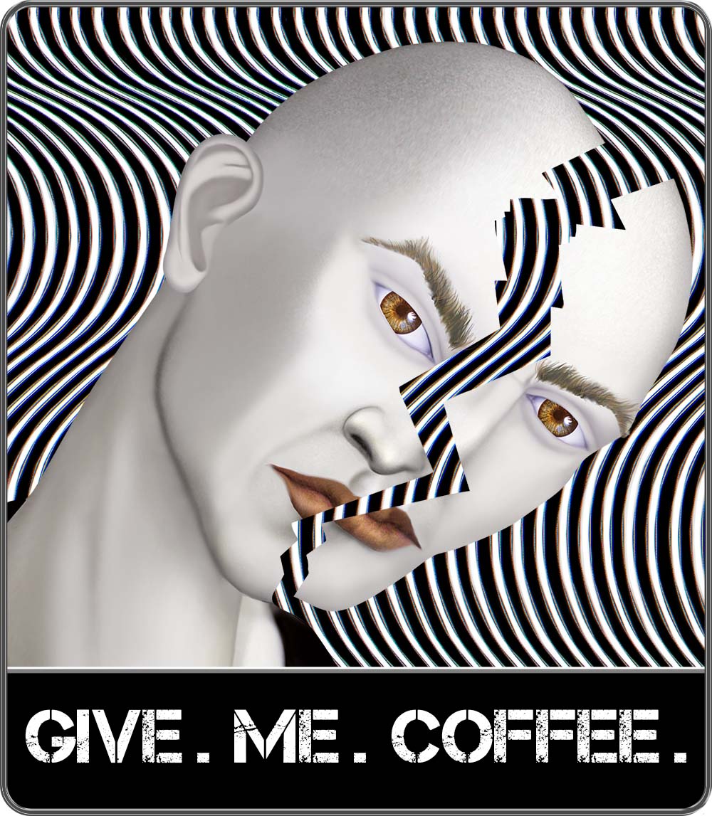 GIVE. ME. COFFEE. - Men's Premium V-Neck T-Shirt