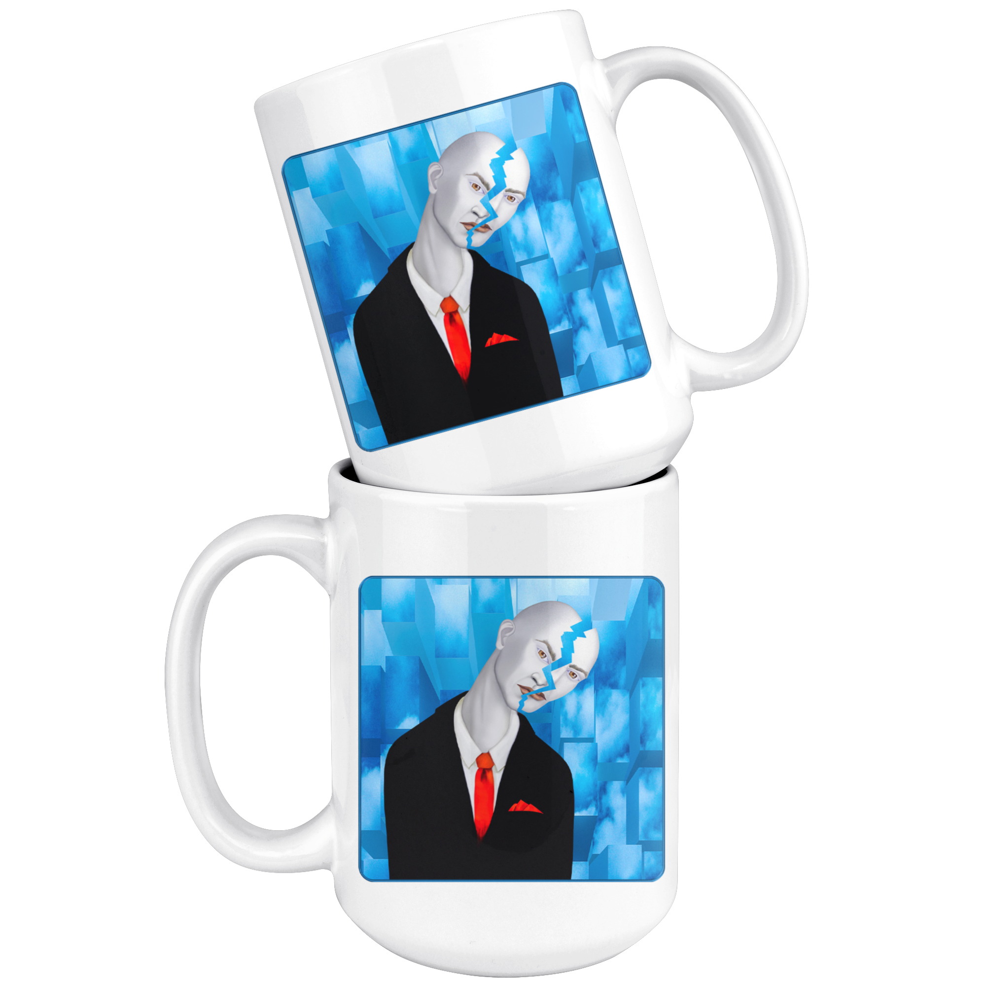 Cracked - 15 oz mug