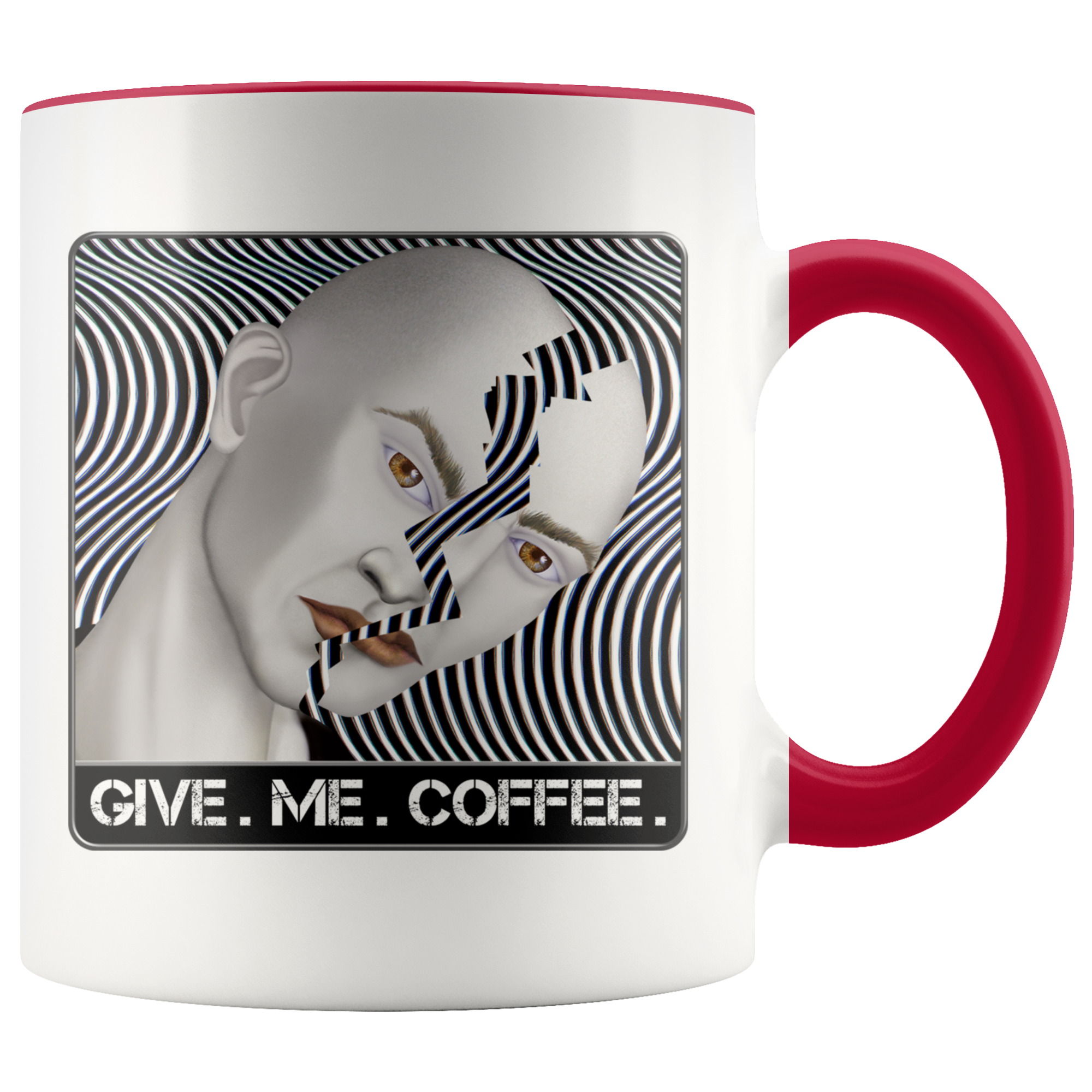 GIVE. ME. COFFEE. - 11 Oz. Color Accent Mug