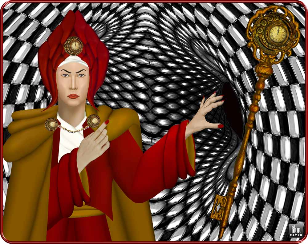 portrait of the red queen - Adult Hoodie