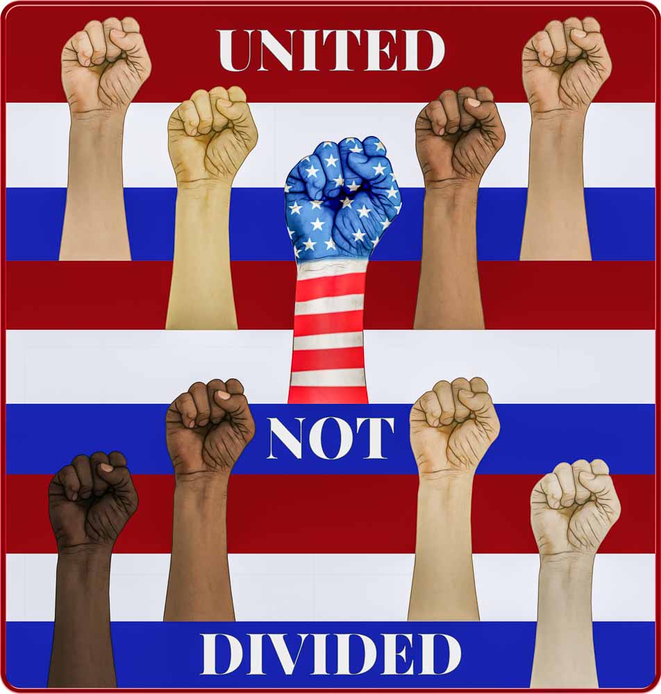 united not divided - Men's Crew Neck Sweatshirt
